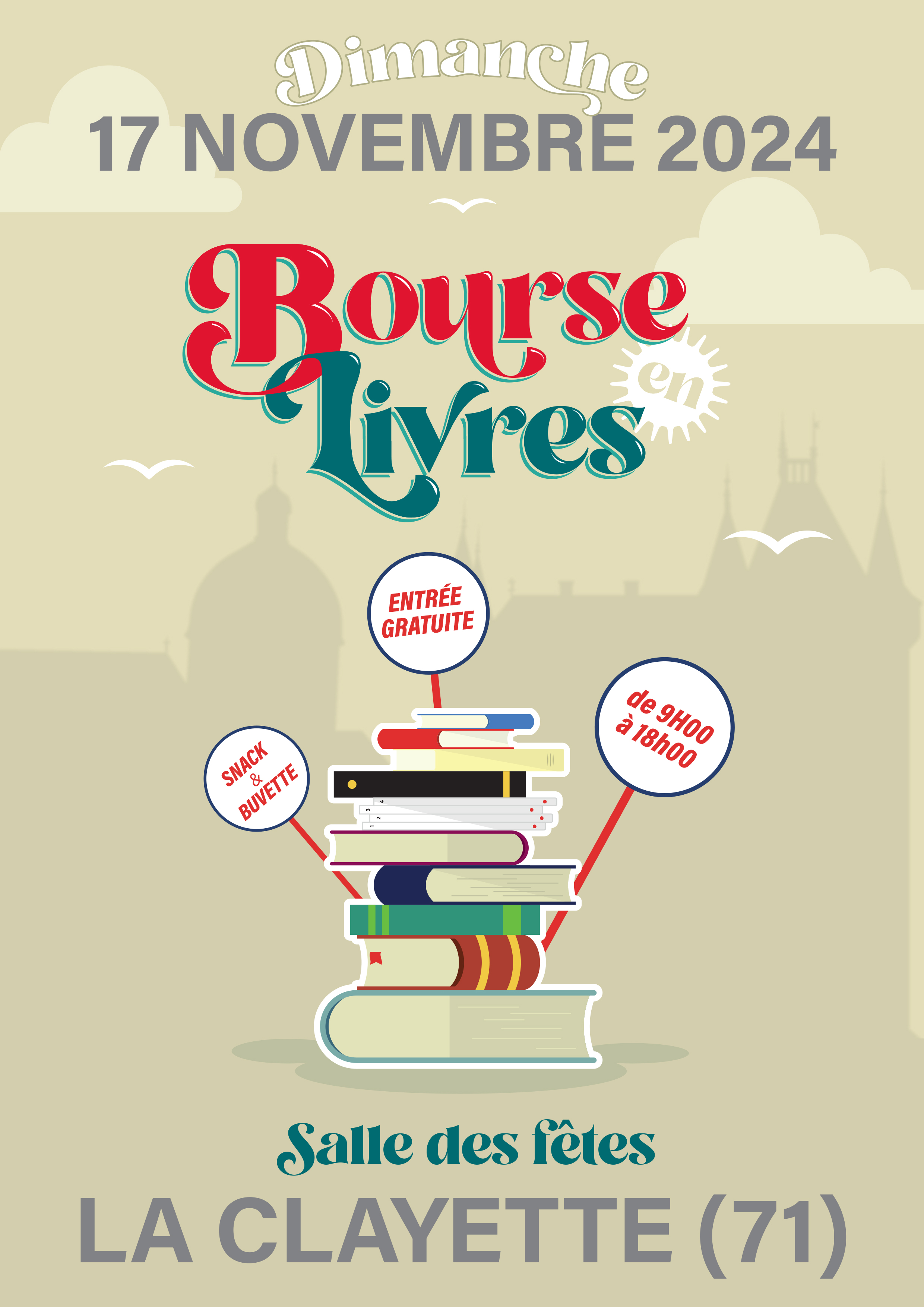 Affiche Bourse en Livres