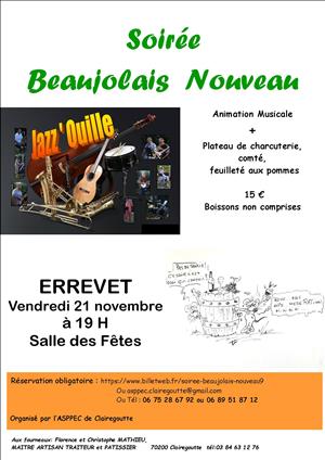 Soirée Beaujolais Nouveau
