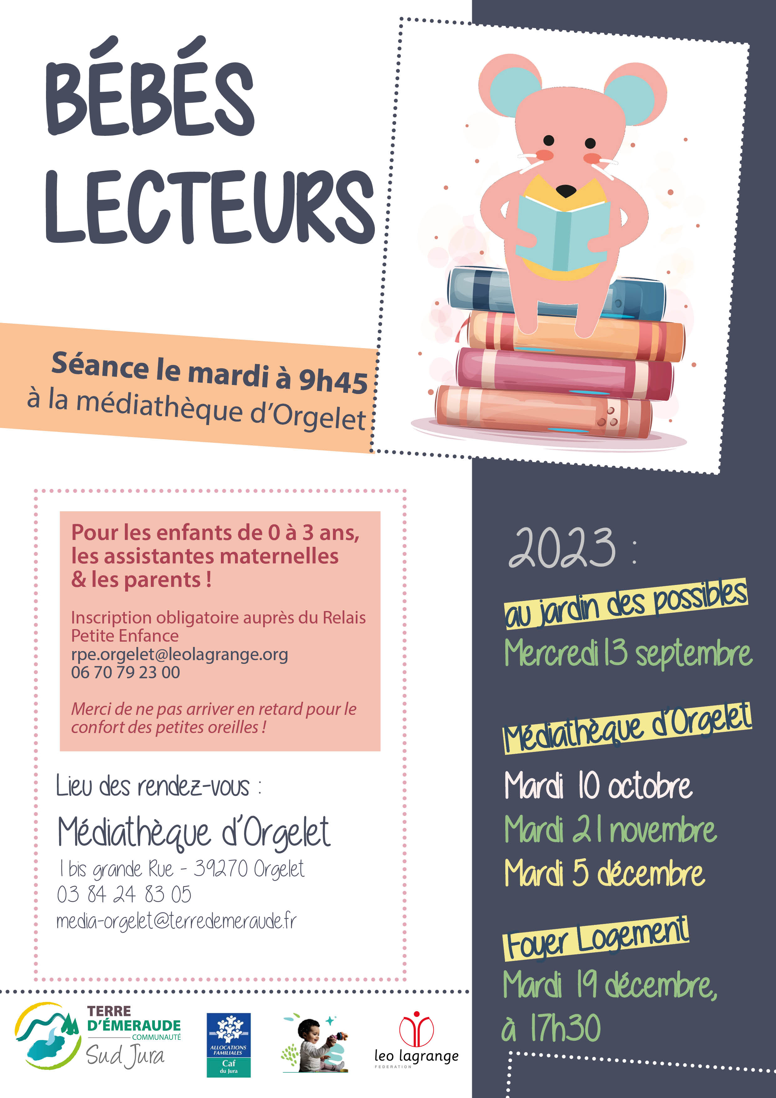 Bébé lecteurs orgelet