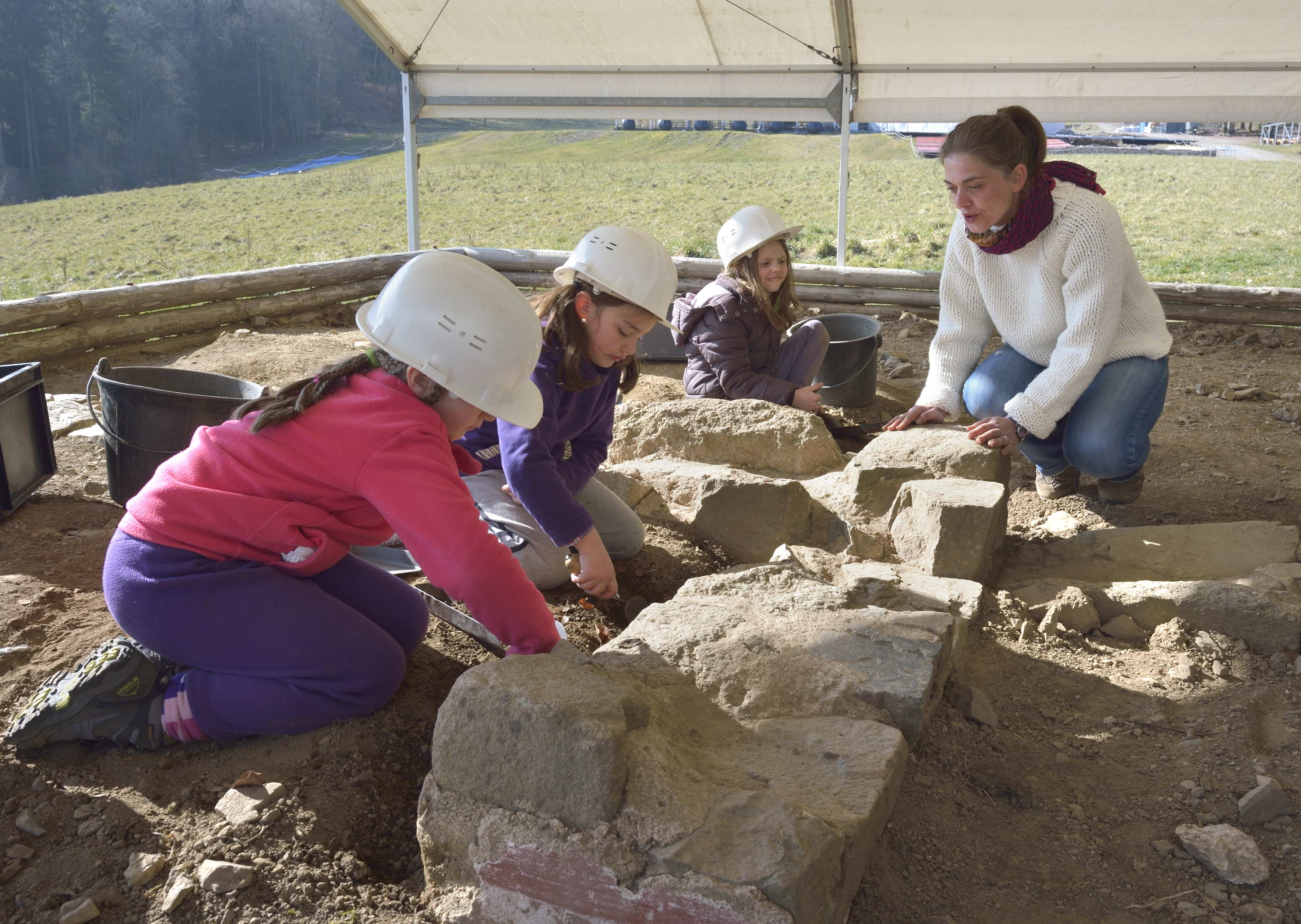 Atelier archéo à Bibracte
