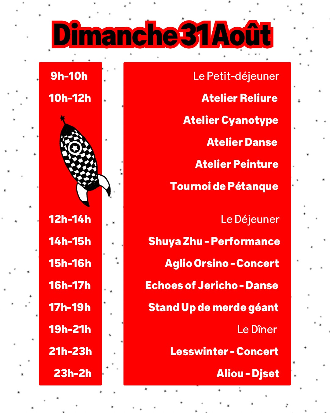 Programme 31 Aout
