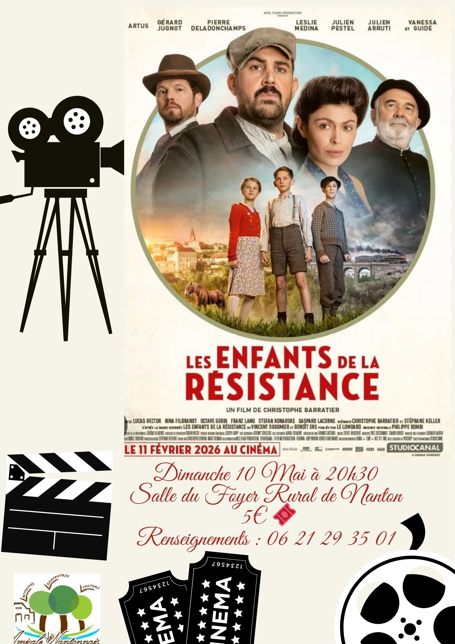 Séance de cinéma : Les Enfants de la Résistance