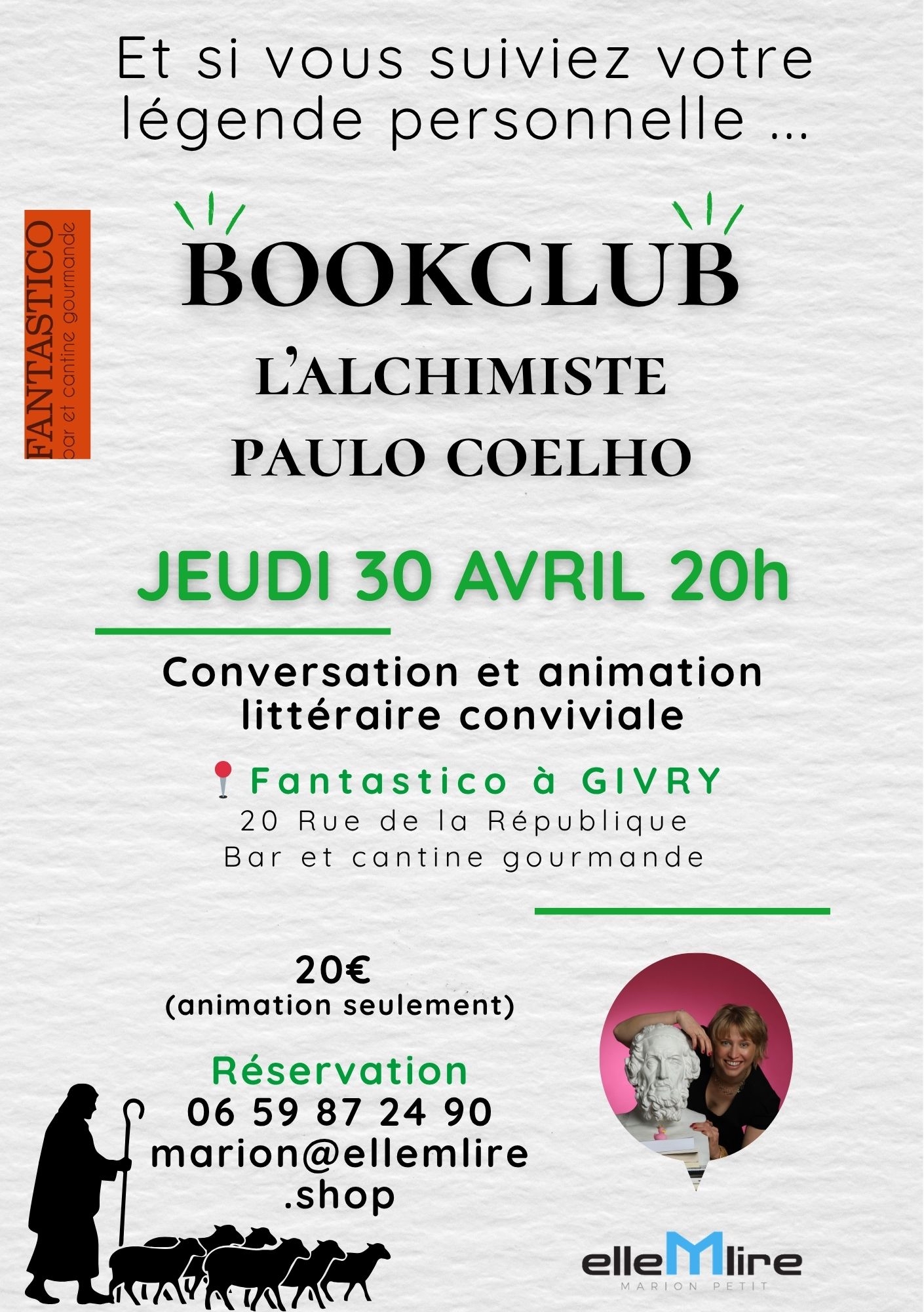 Bookclub L'Alchimiste Paulo Coelho — visuel événement