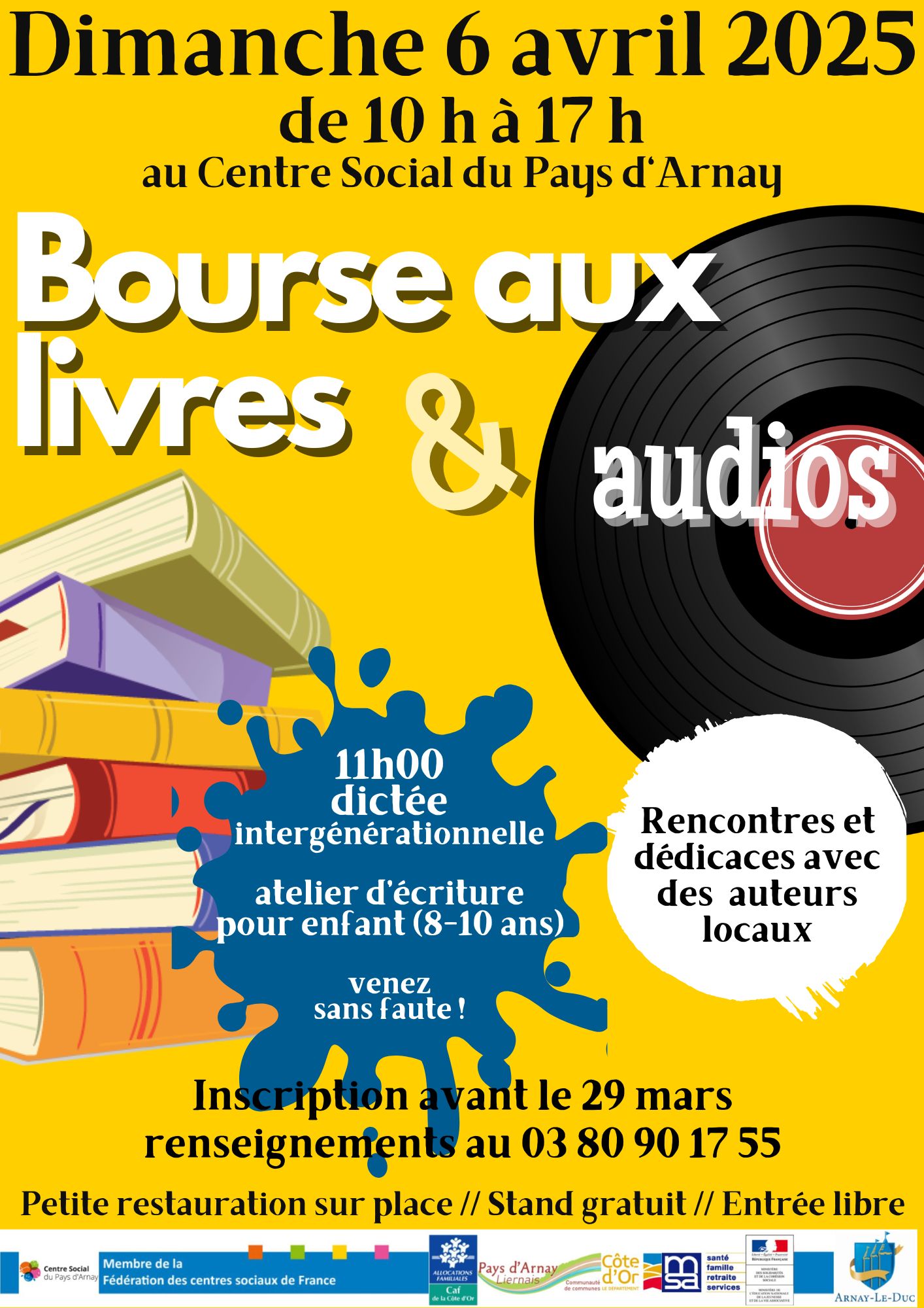 Bourse aux livres centre social du pays d'Arnay