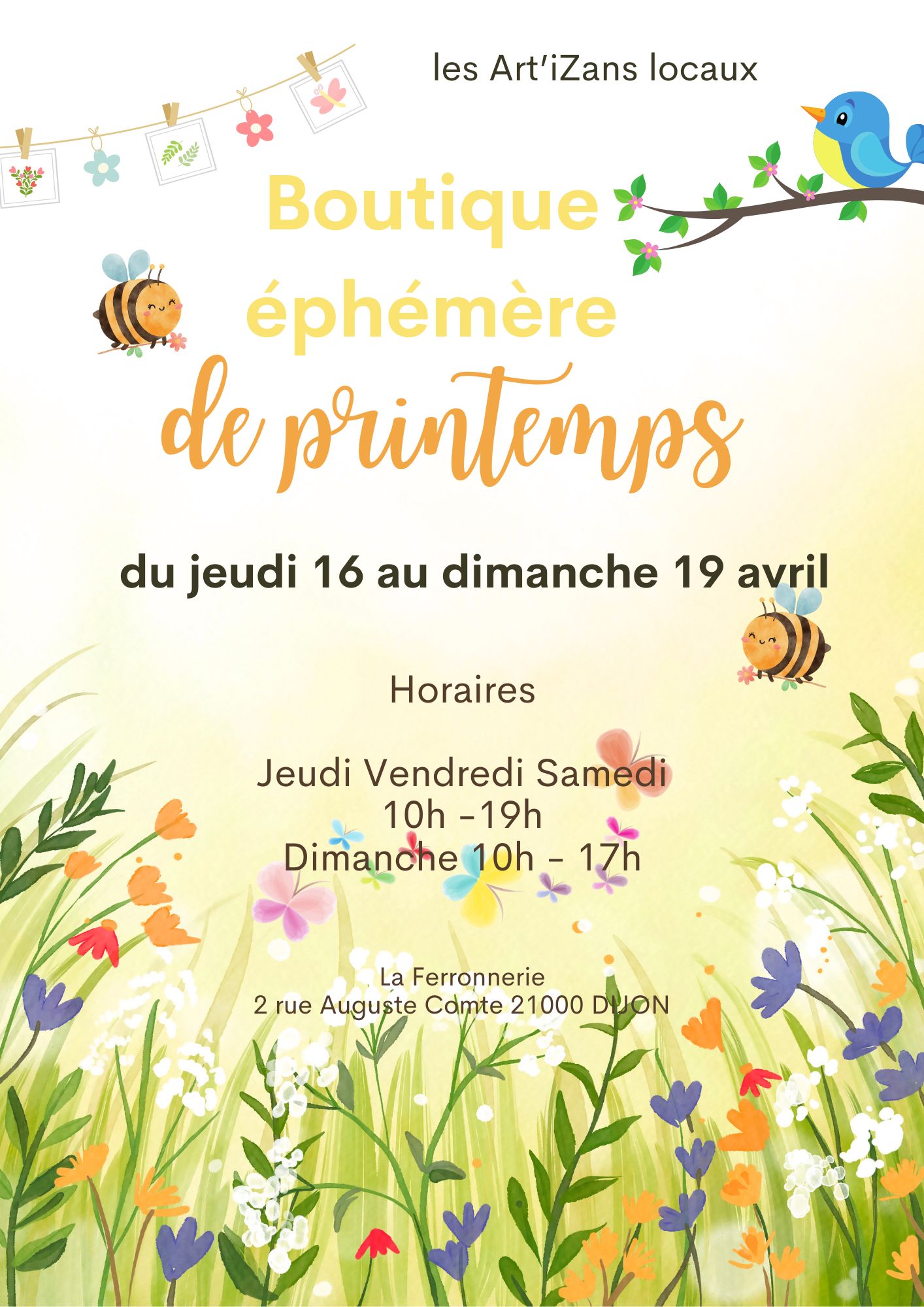 Le printemps des Art’iZans Locaux — visuel événement