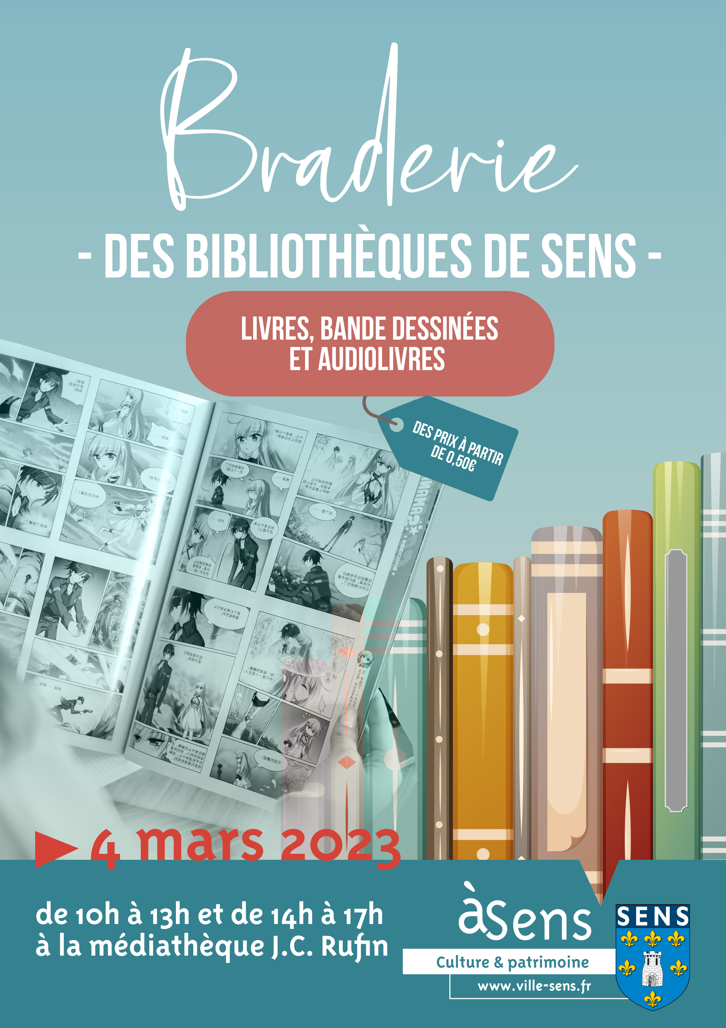 Braderie des bibliothèques de Sens