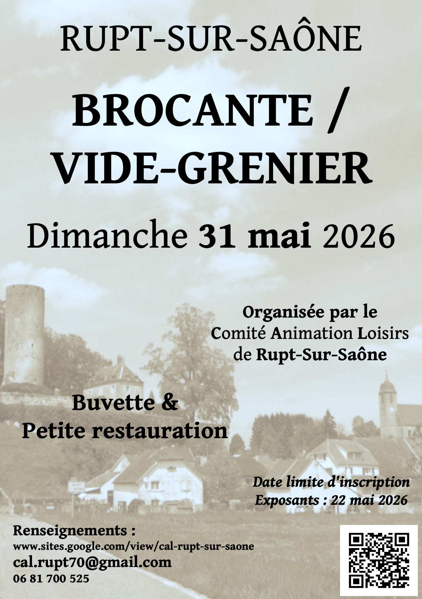 Brocante / Vide-Grenier de Rupt-Sur-Saône — visuel événement