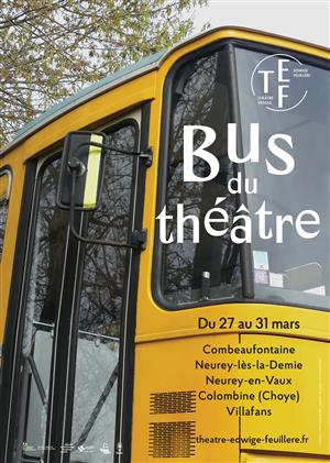 Spectacle avec le bus du théâtre à Choye