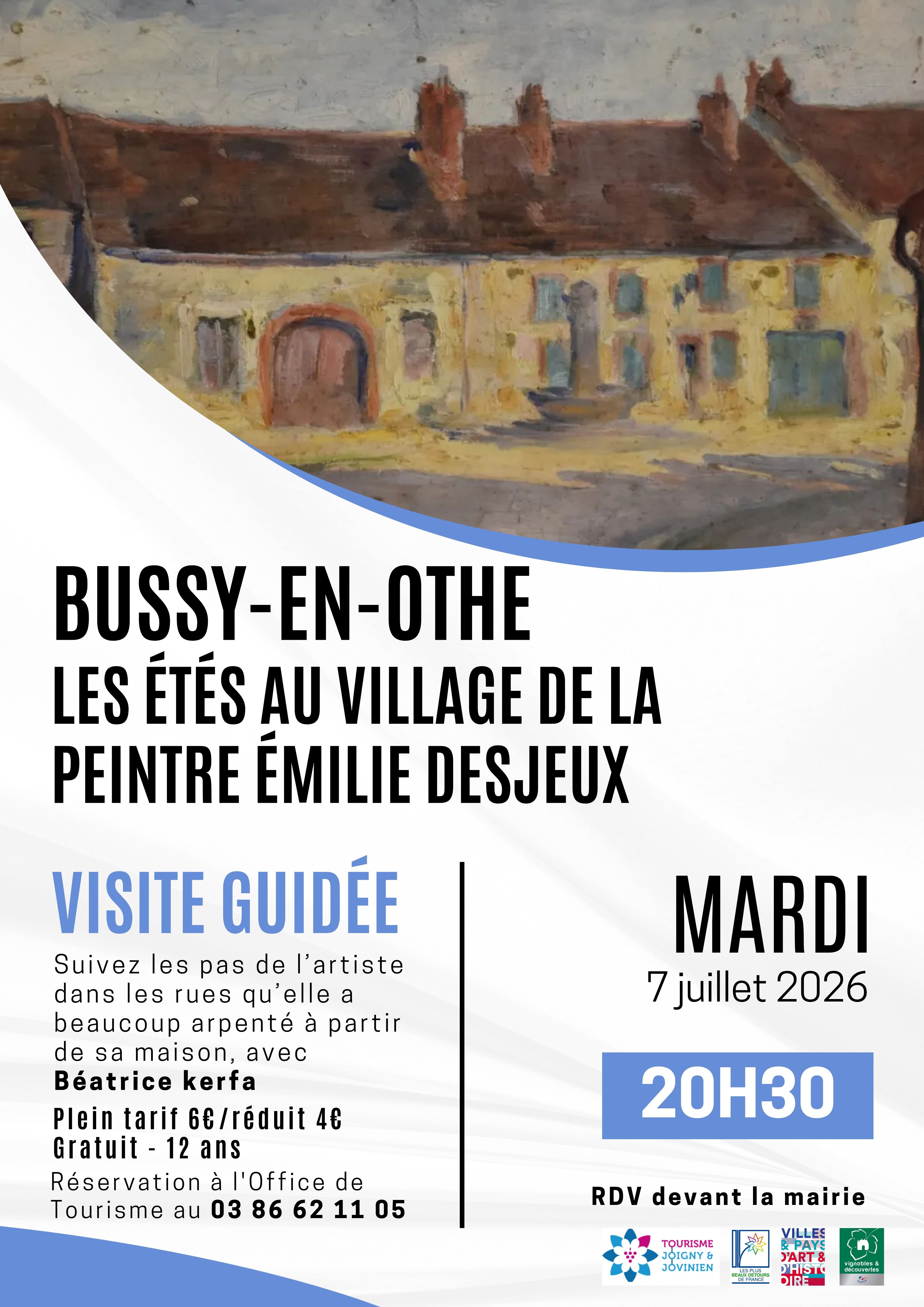 Visite guidée Bussy-en-Othe "Les étés au village de la peintre Émilie Desjeux"