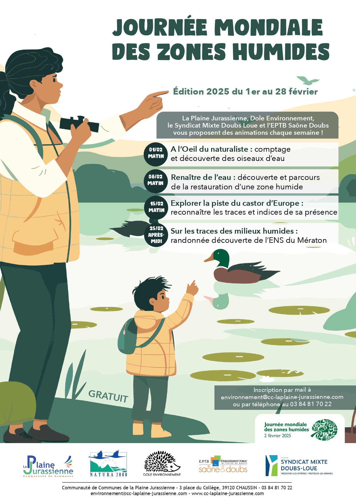 Affiche Journée Mondiales des Zones Humides