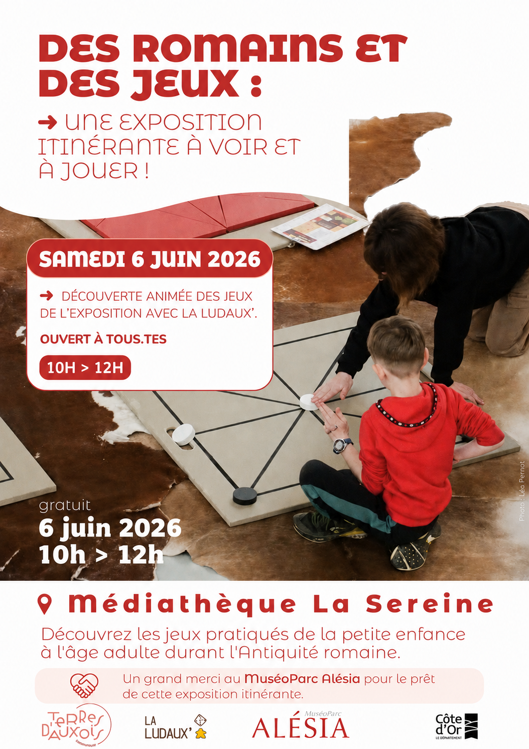 Mise en jeux en lien avec l'expo Des romains et des jeux