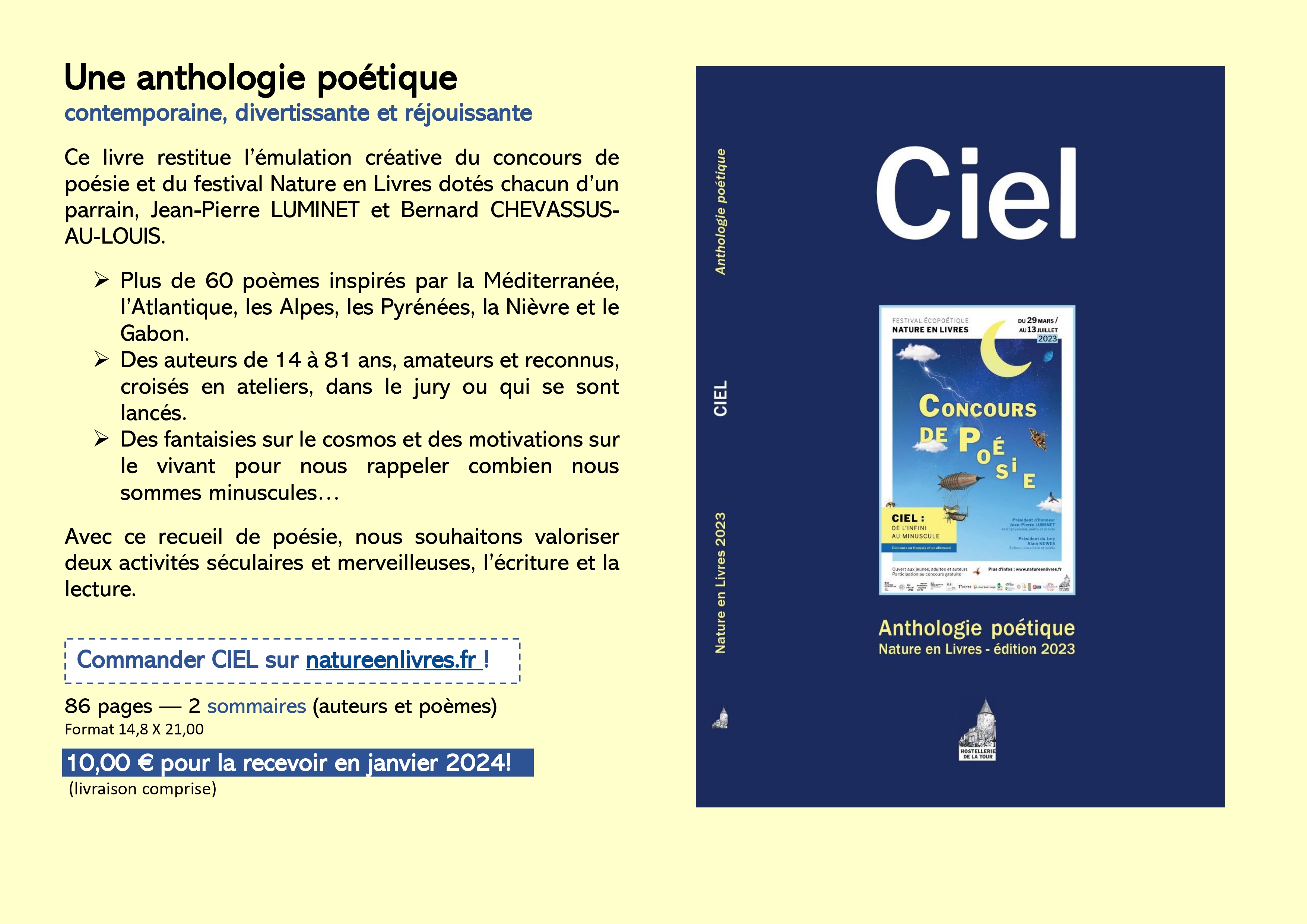 CIEL notre anthologie poétique de la 3ème édition