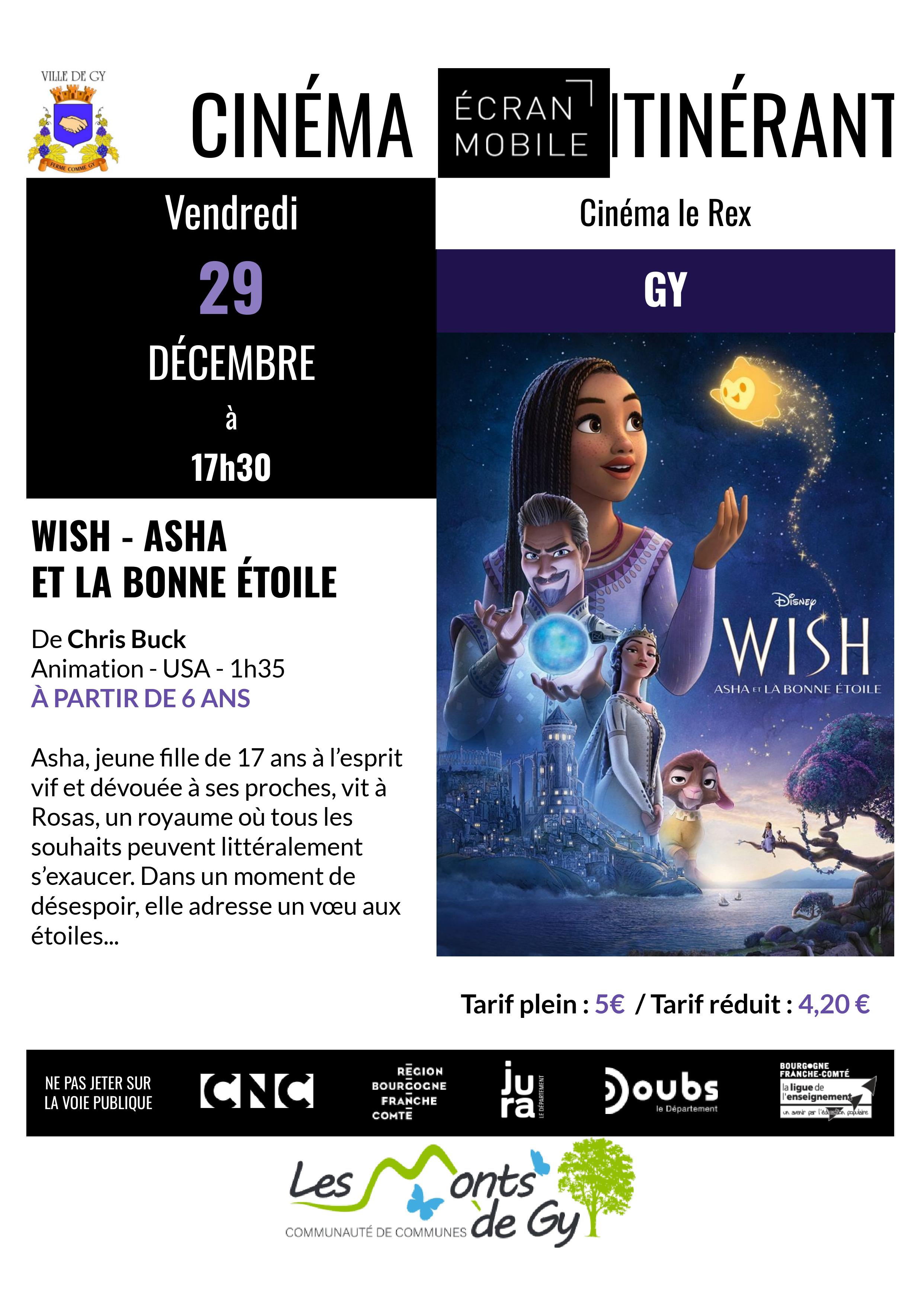 CINEMA GY 29.12.2023 WISH-ASHA ET LA BONNE ETOILE