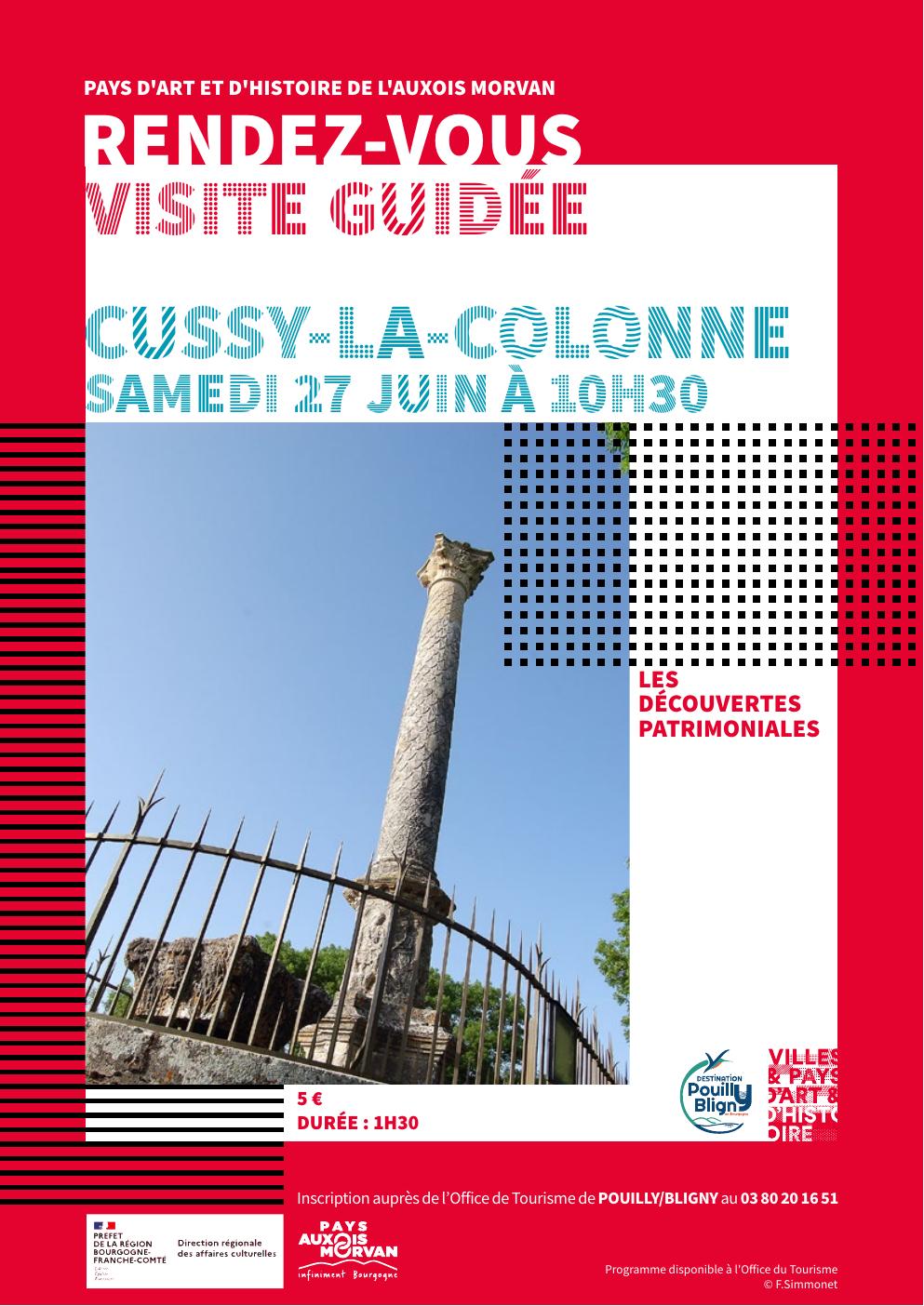 Visite guidée  (Journées du Patrimoine de Pays et des Moulins) à Cussy la Colonne