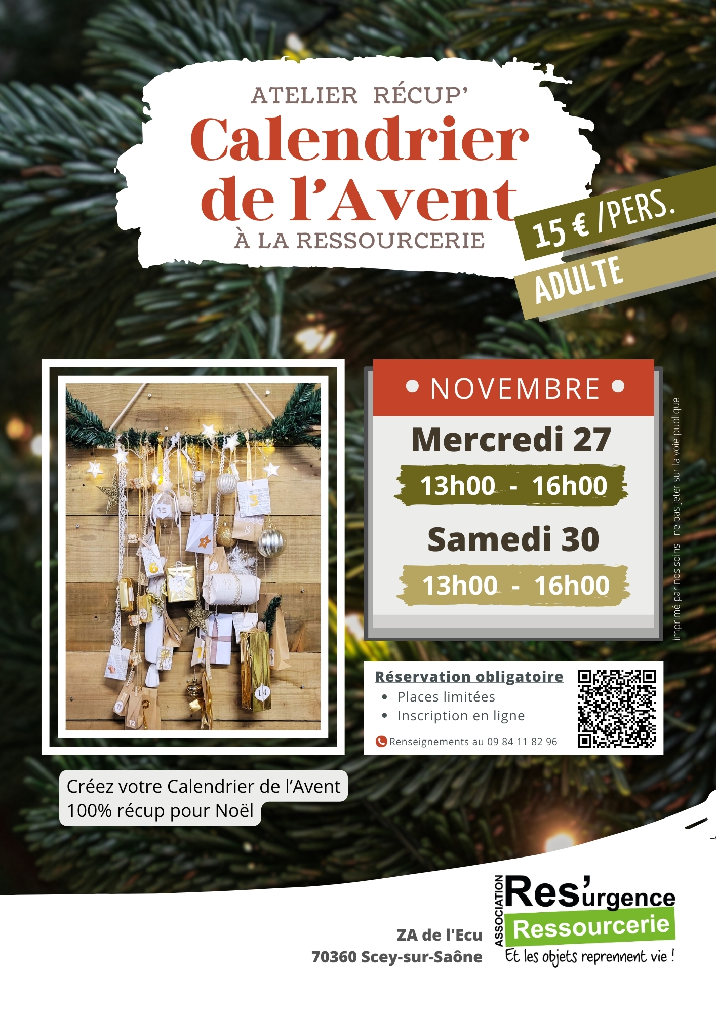 Affiche calendrier avent
