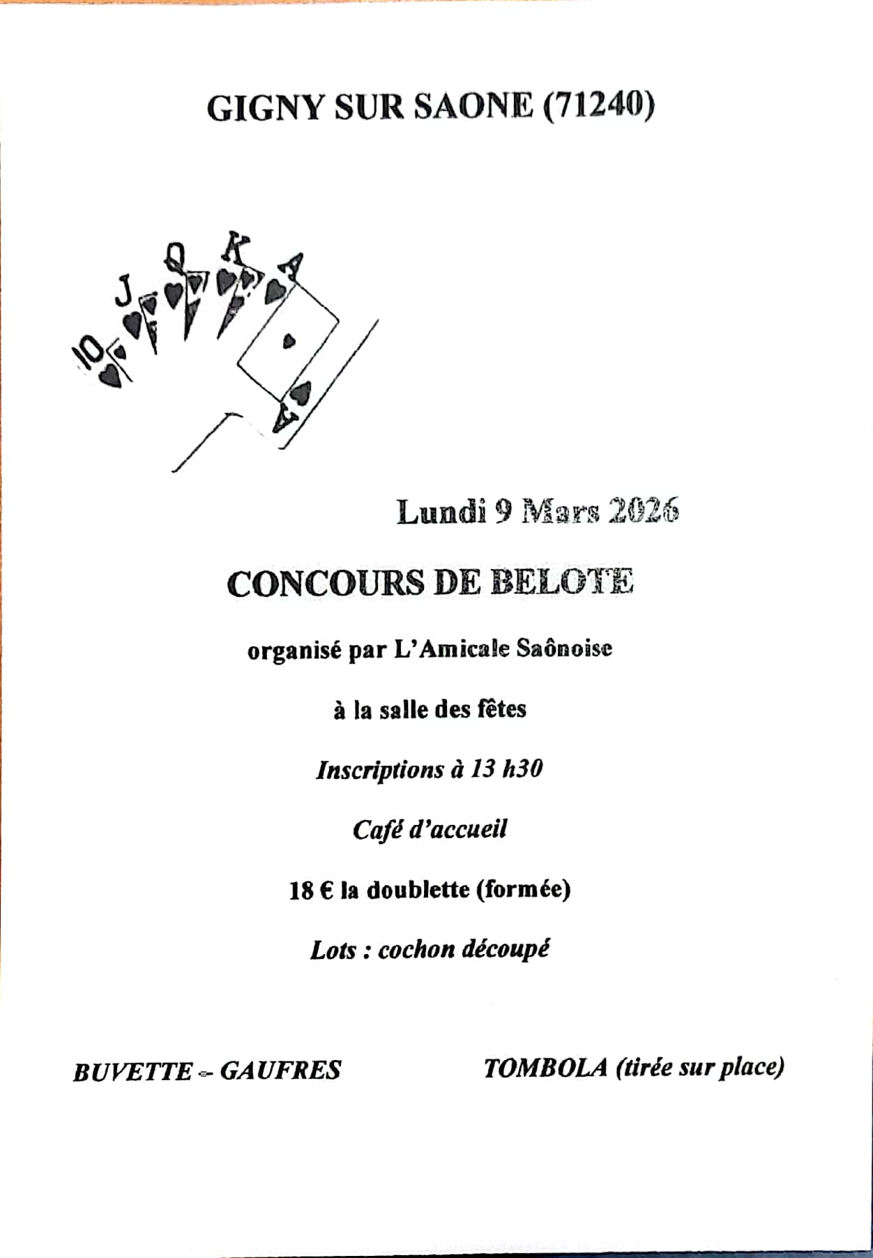 Concours de Belote