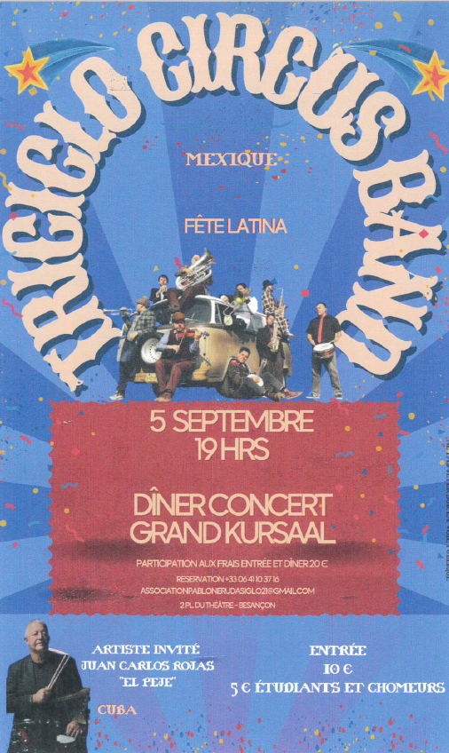 affiche evénement fête latina