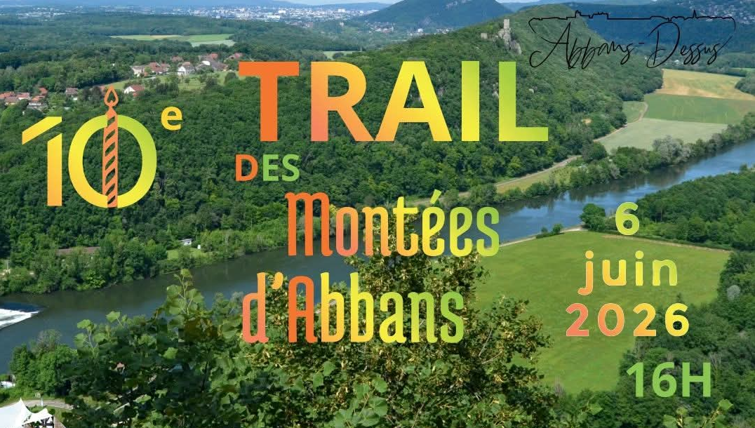 10e Trail des Montées d'Abbans — visuel événement
