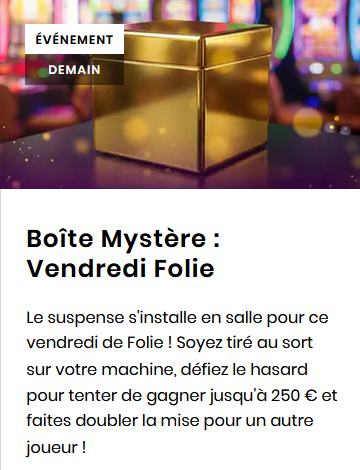 Boîte mystère : vendredi folie