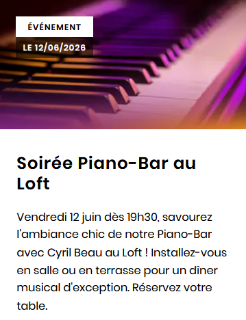Soirée piano-bar au Loft