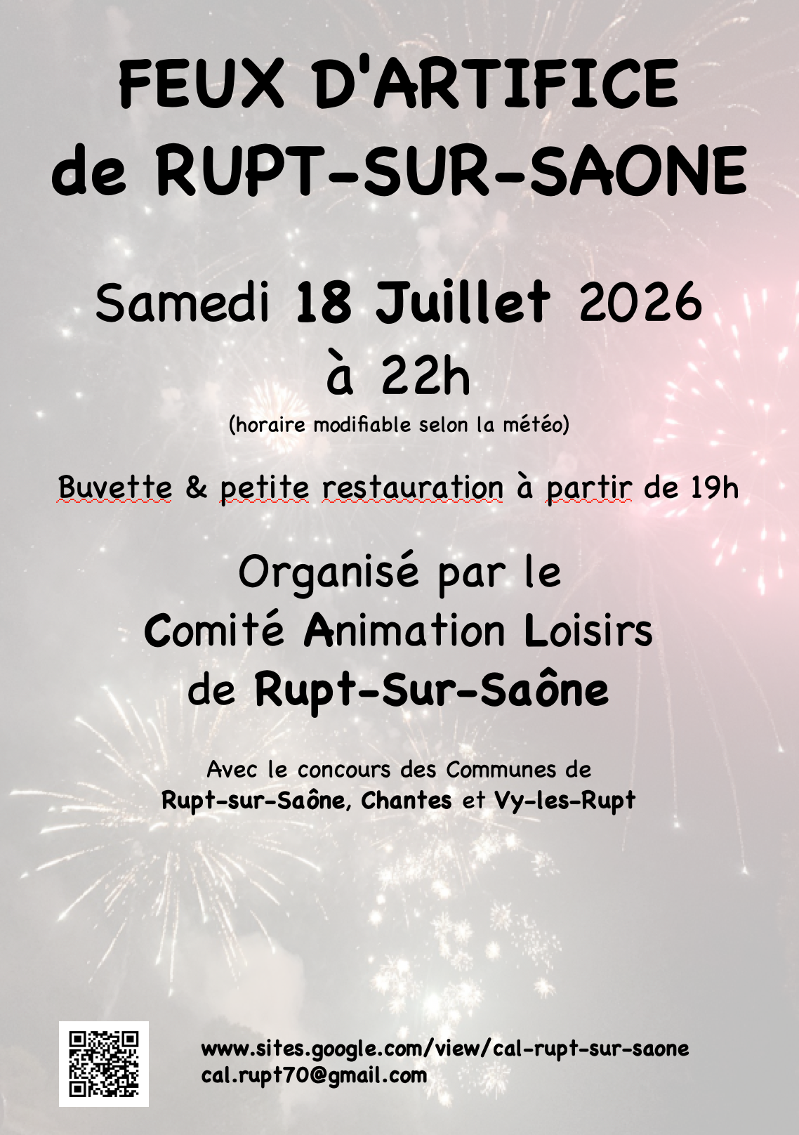 Feux d'artifice de Rupt-Sur-Saône