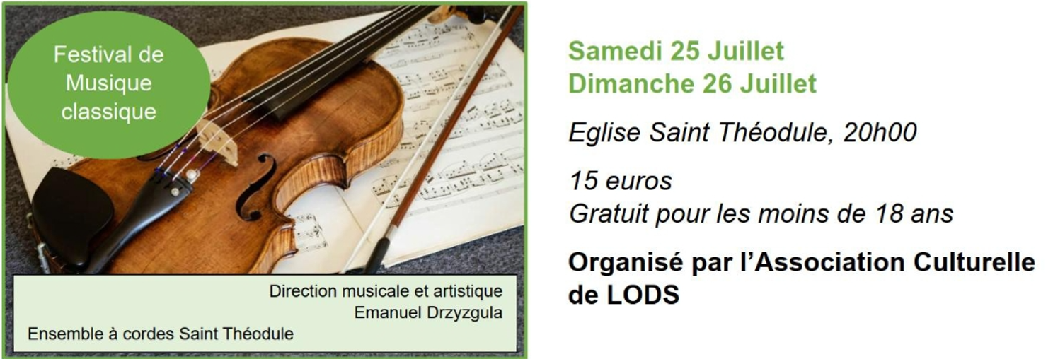 Musique Classique dans la Vallée de la Loue