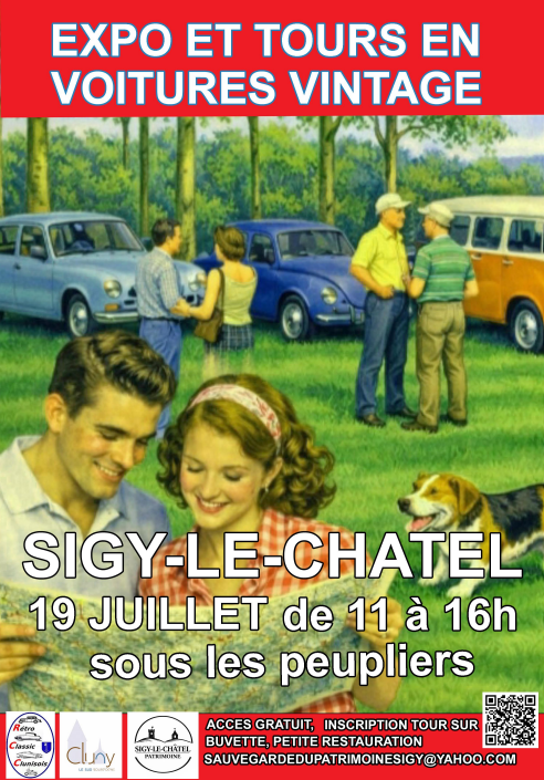 Expo et tours en voitures vintage