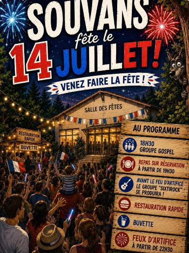 Fête du 14 juillet à Souvans