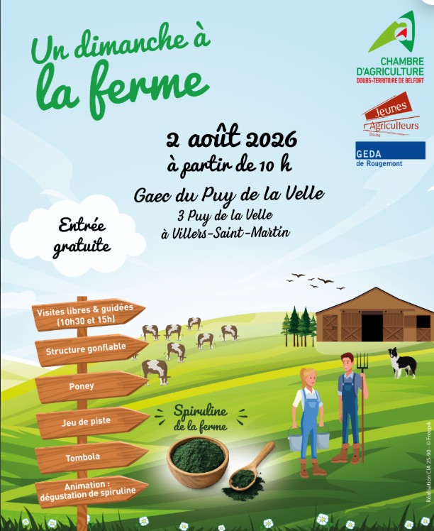 Un dimanche à la ferme (Spiruline du Doubs)