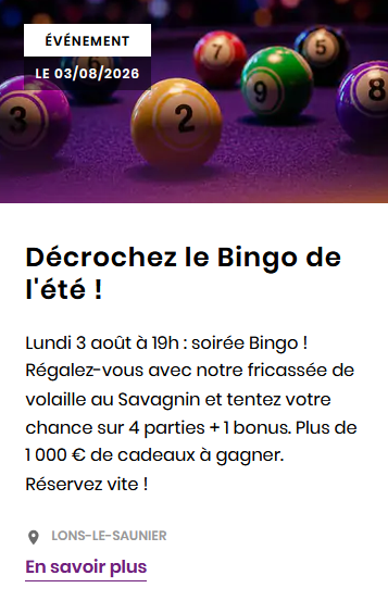 Bingo de l'été