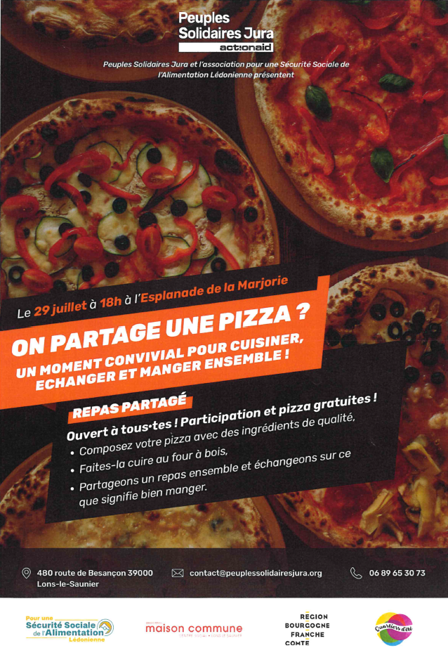 Repas partagé : on partage une pizza ?