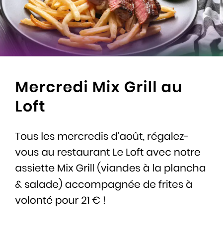 Mercredi Mix Grill au Loft