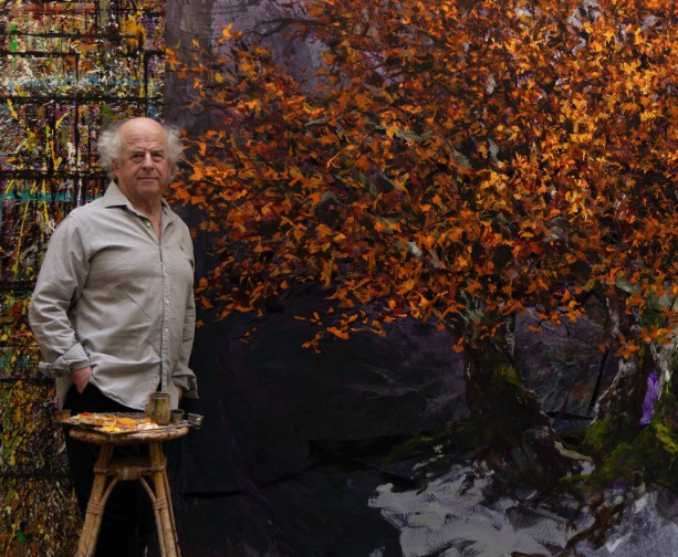 Visite de l'exposition "Inclination"  en présence de Charles Belle