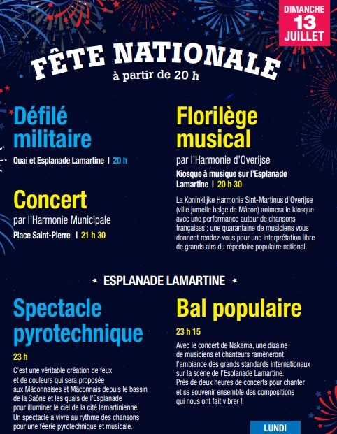 Fête nationle à Mâcon