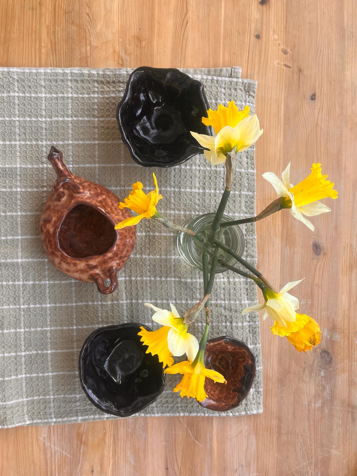 Atelier céramique au jardin – empreintes végétales