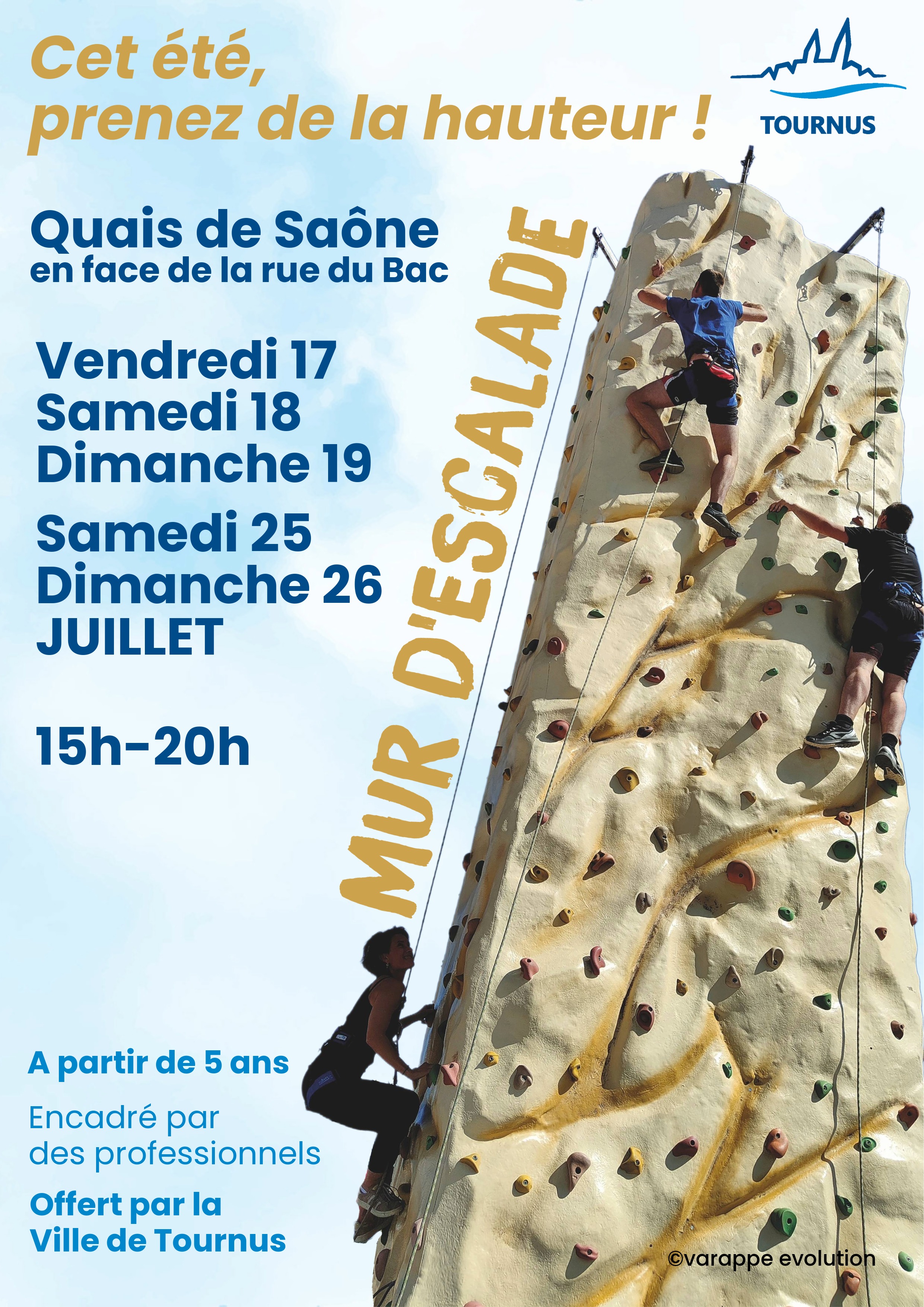 Cet été, prenez de la hauteur sur le mur d’escalade