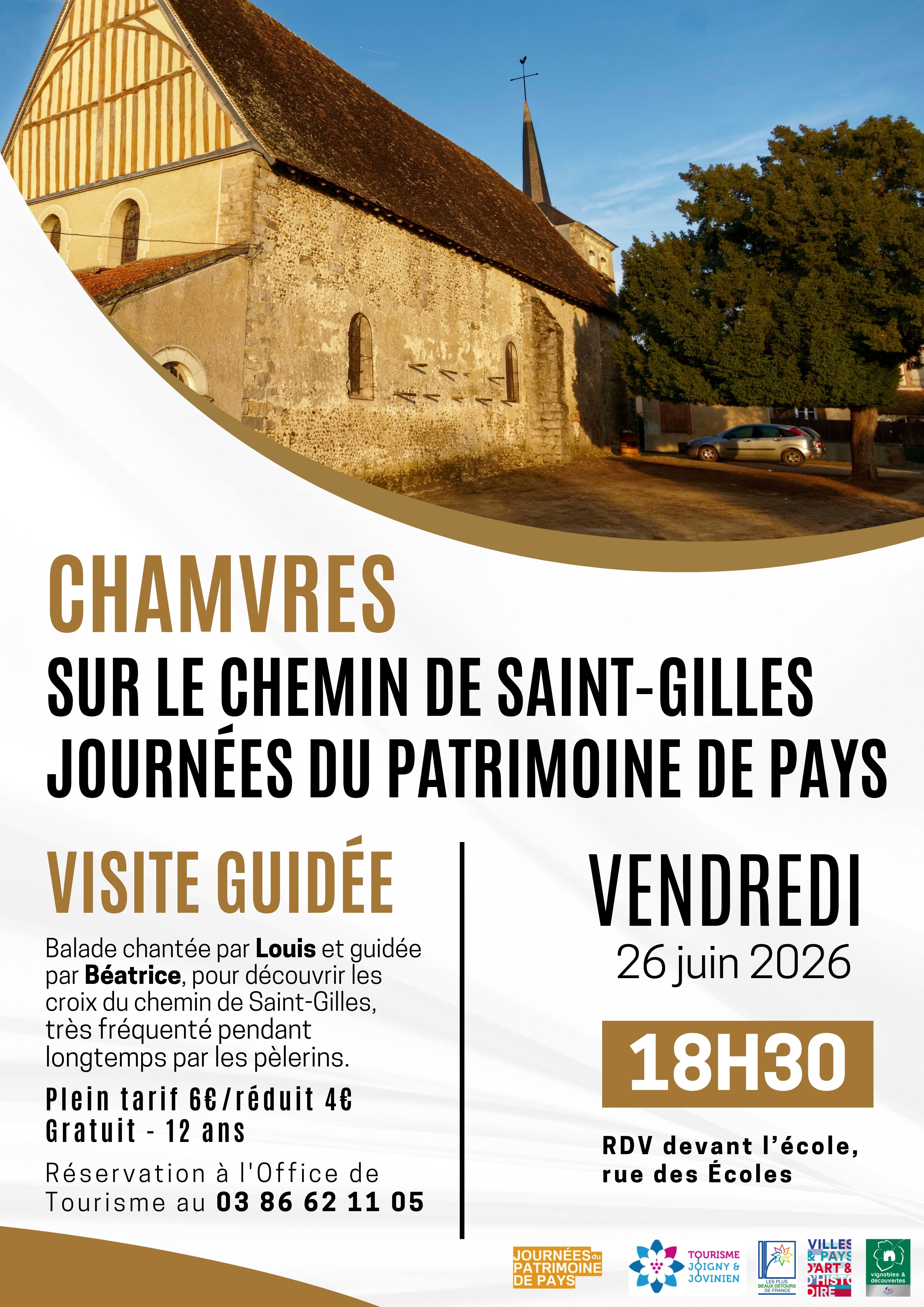 Journée du Patrimoine de Pays Chamvres "Sur le Chemin de Saint-Gilles"