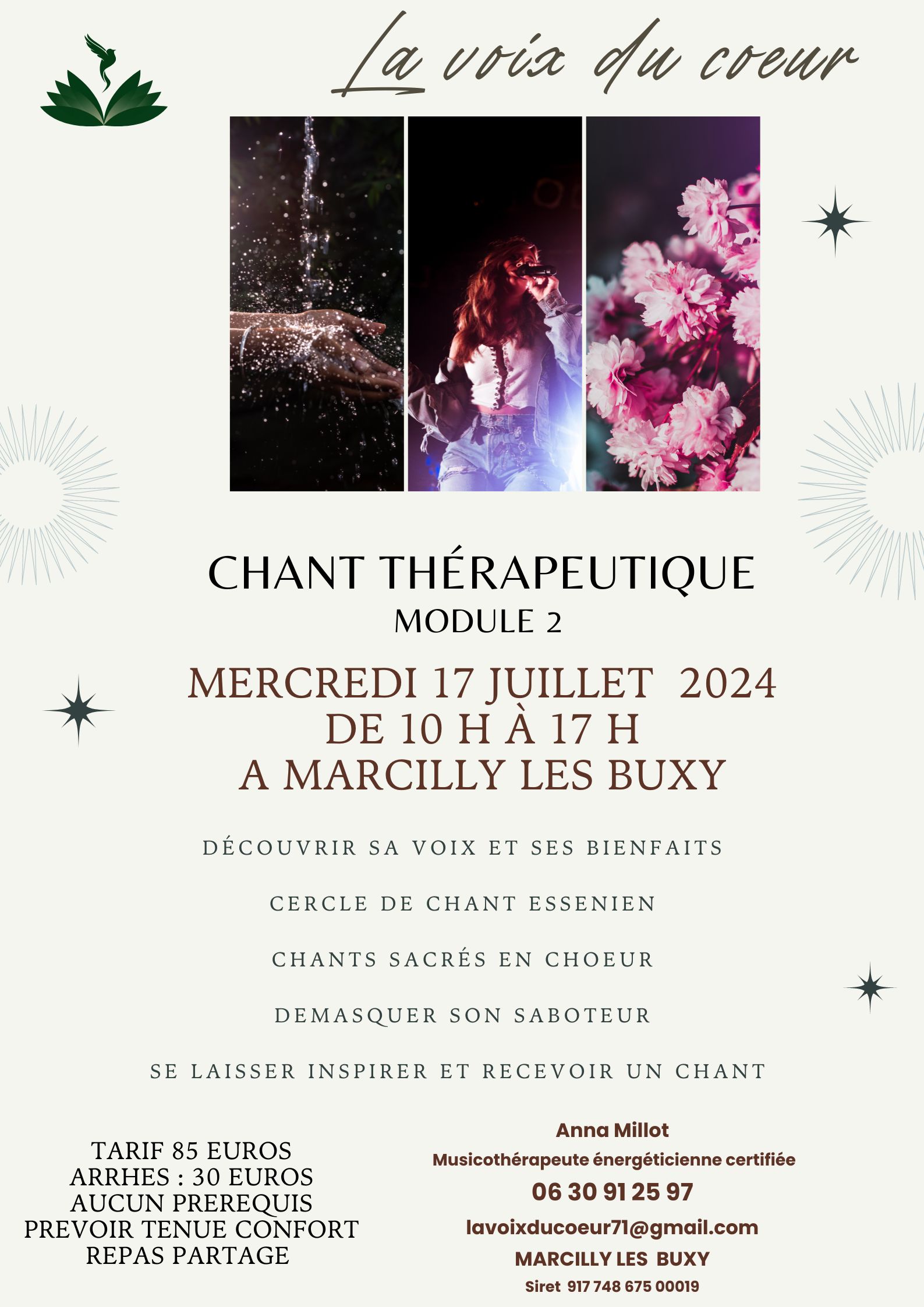 Affiche Fête des Voisins Poster Événement Illustration Rose Rouge - 4