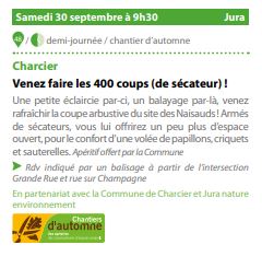 Charcier animation nature