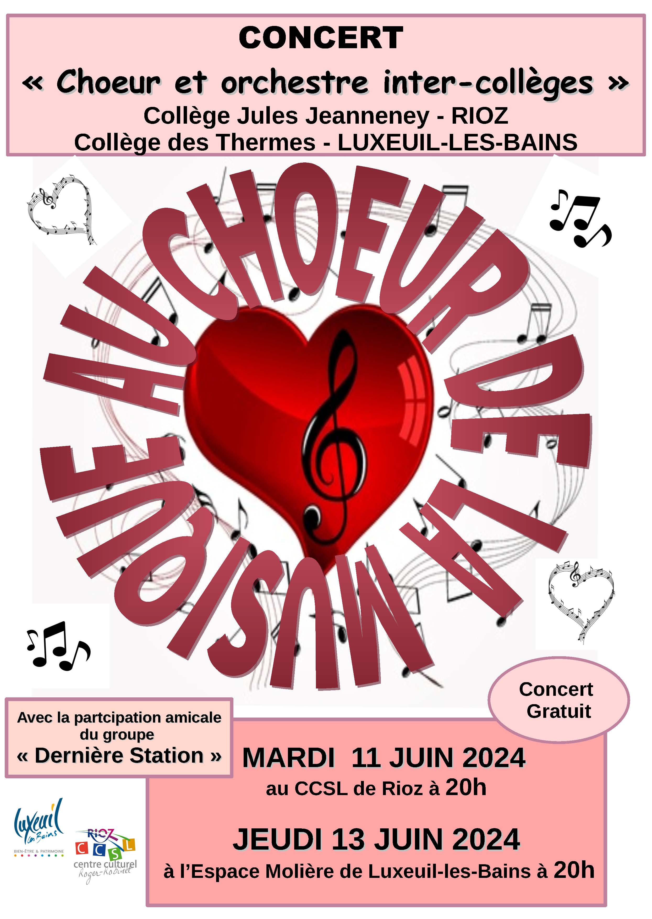Choeur intercollège - 13 JUIN 2024