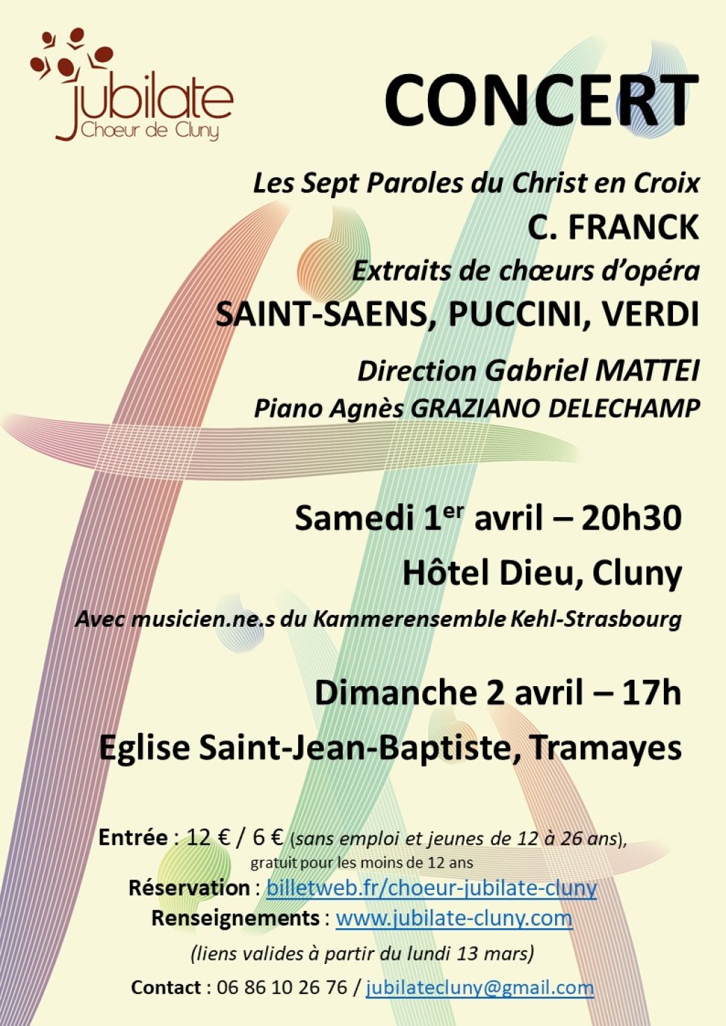 Concert Choeur jubilate