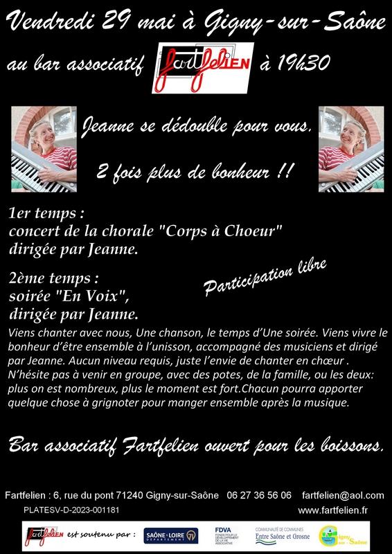 Concert chorale "Corps à Chœur" & soirée "En Voix"