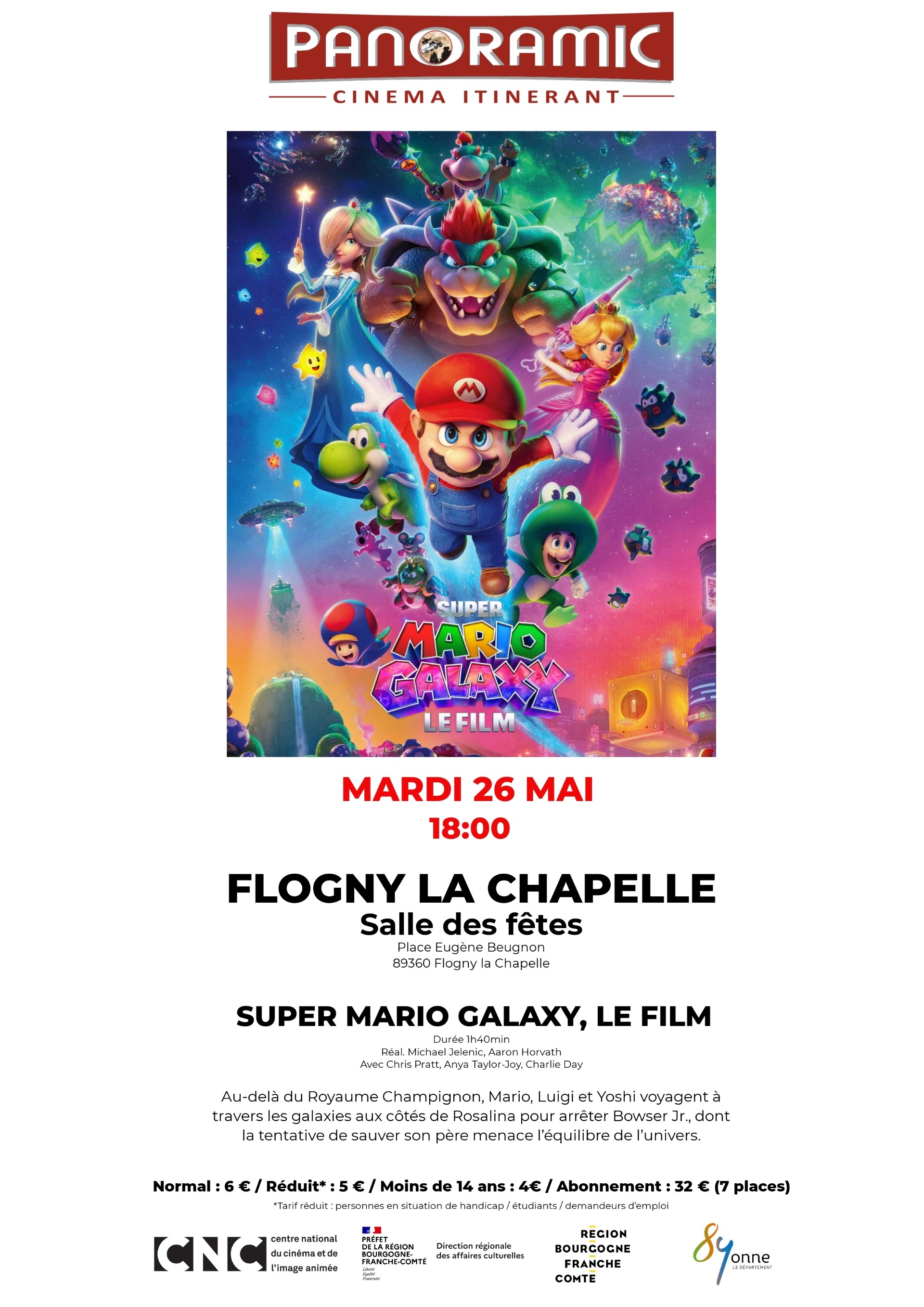 Projection : Super Mario Galaxy, le film
