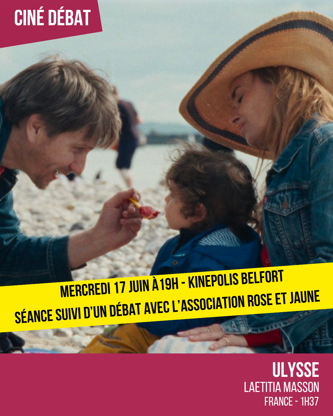 Ciné-débat sur le film Ulysse avec Cinémas d'Aujourd'hui et l'association Rose & Jaune