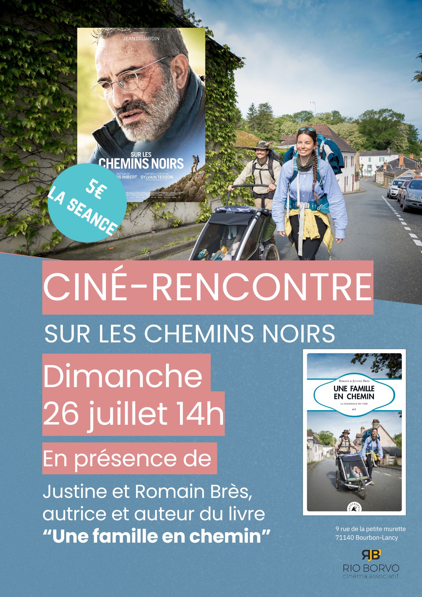 Ciné-rencontre : Sur les chemins noirs avec Justine et Romain Brès
