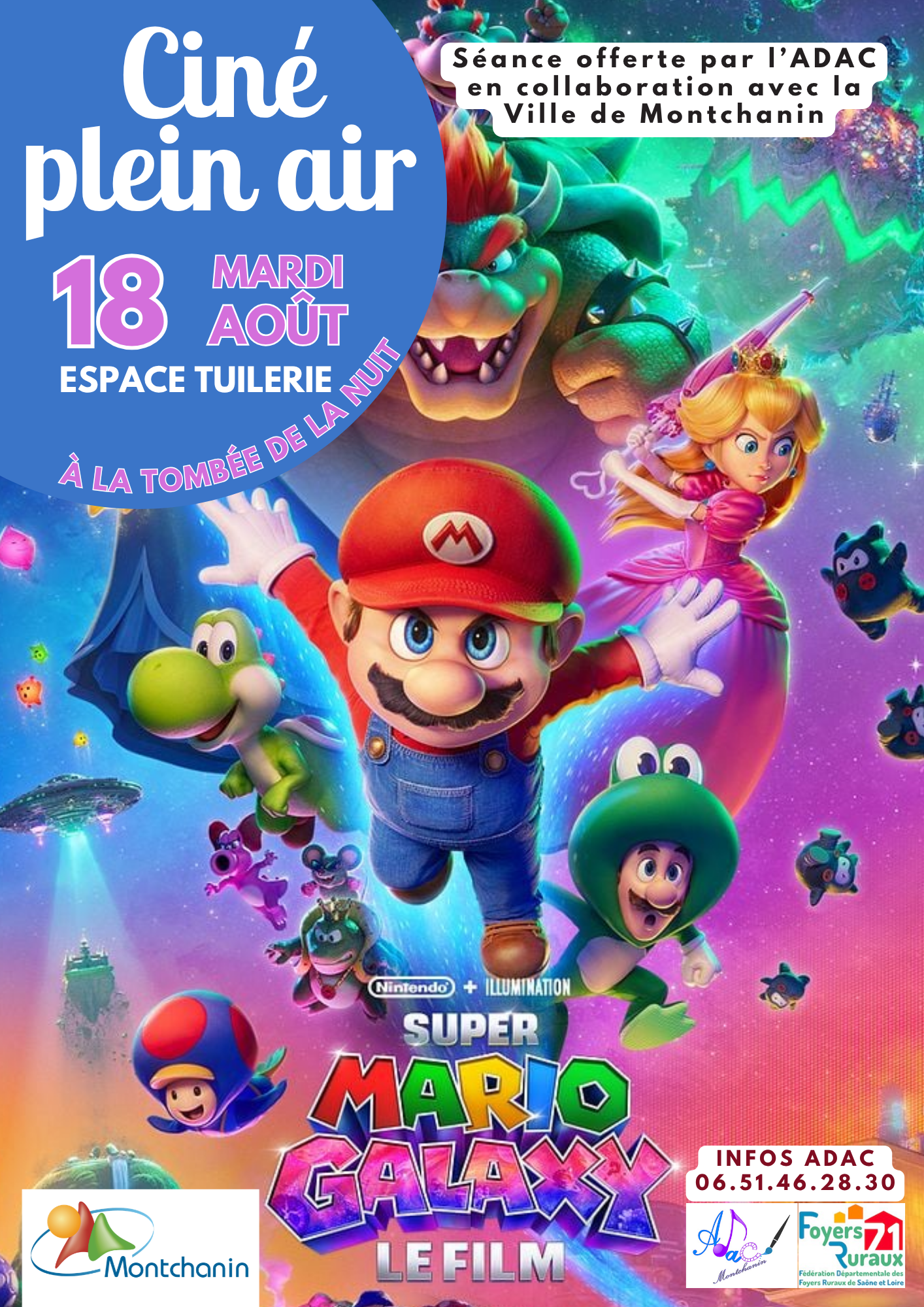 Cinéma plein air : Super Mario Galaxy