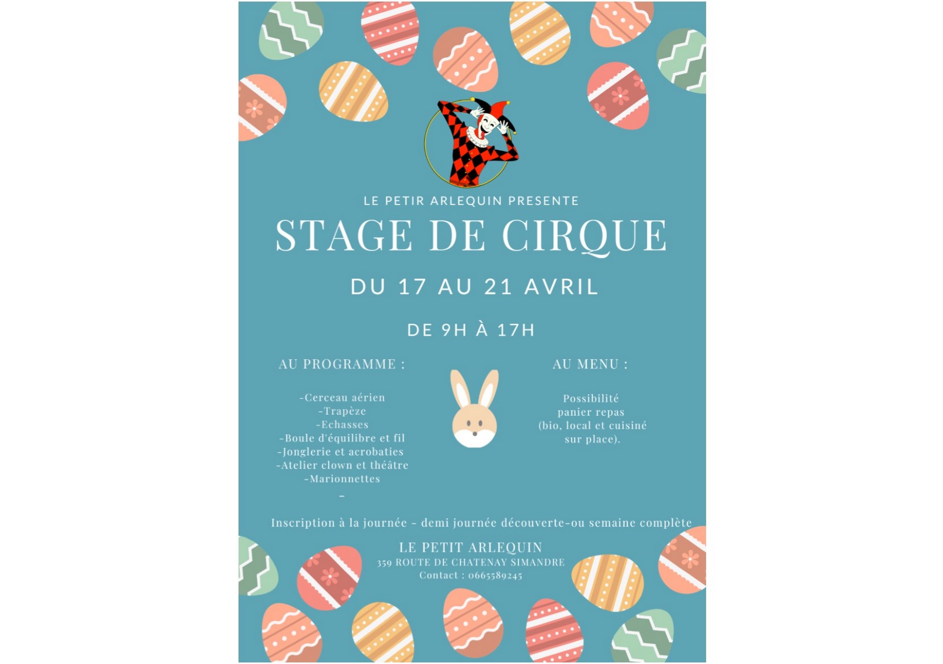 Stage Cirque Pâques