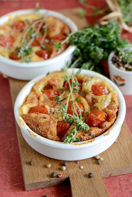 Clafoutis au tomates cerise Gruyère de France