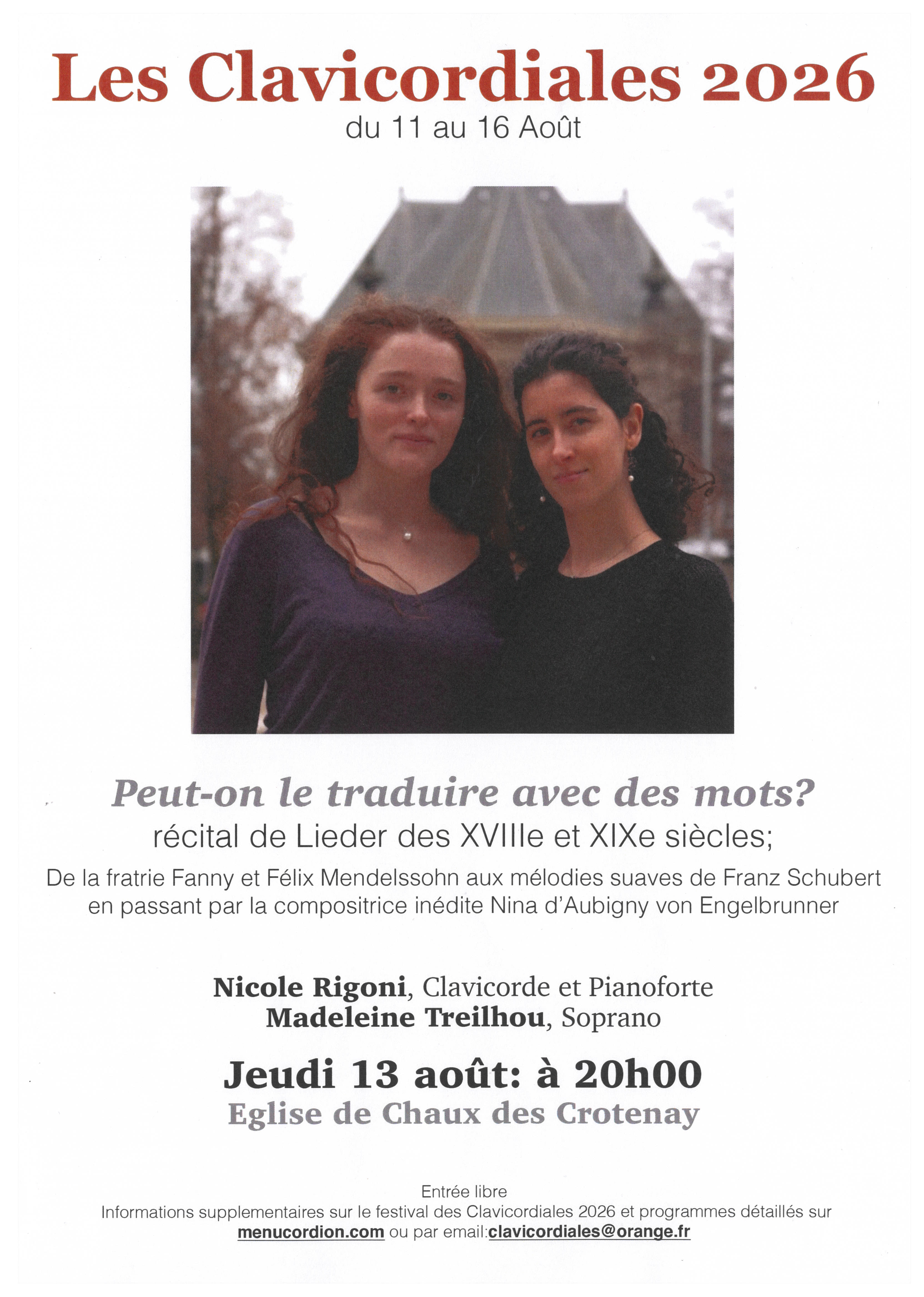 Les clavicordiales 2026
