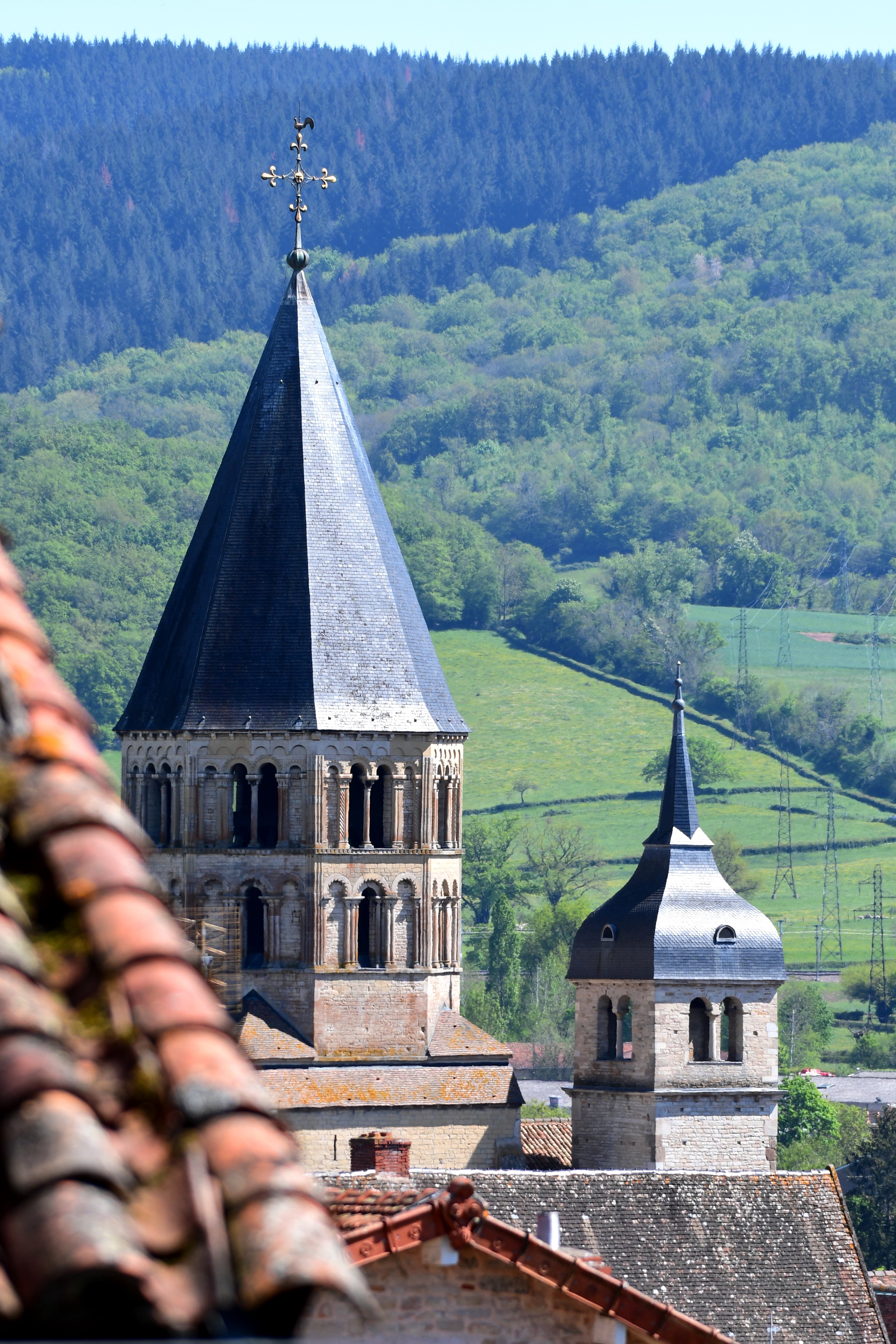 Cluny, photo Abbaye, paysage 1